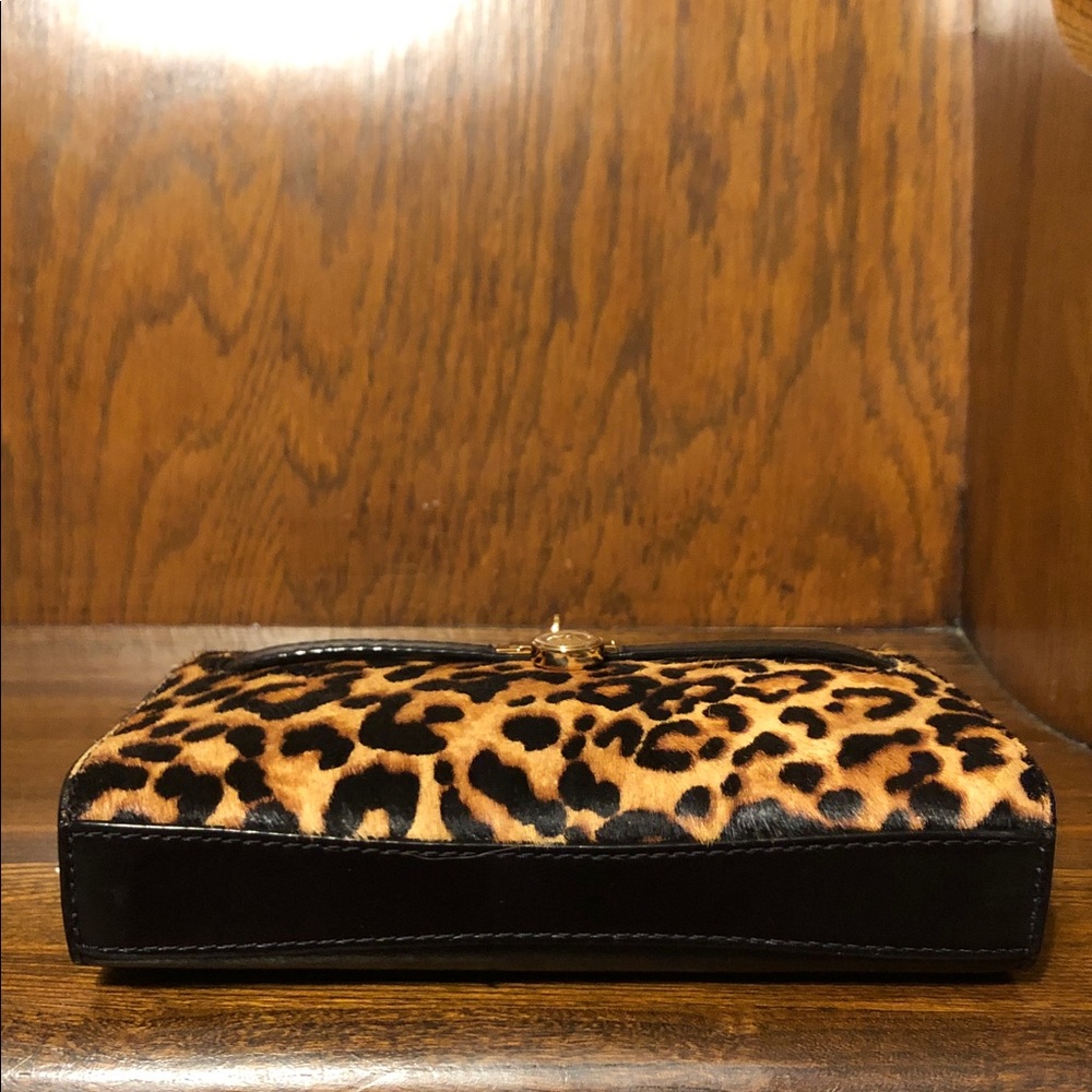 NWT-Michael Kors-Hamilton Moderne-X-Small Convertible Crossbody-Leopard-CalfHair - Picture 6 of 16
